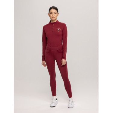 Pantaloni Tommy Hilfiger Equestrian Vermont grip alle ginocchia donna Rosso Pantaloni Tommy Hilfiger Equestrian Vermont grip alle ginocchia donna Rosso