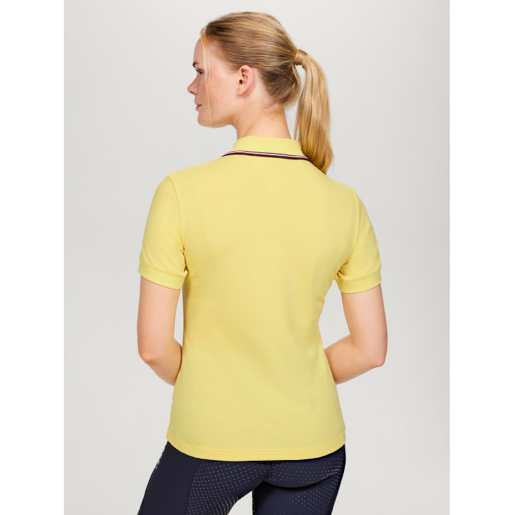 Polo con zip Tommy Hilfiger Equestrian Camden a maniche corte da donna Polo con zip Tommy Hilfiger Equestrian Camden a maniche corte da donna
