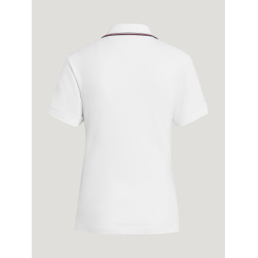 Polo con zip Tommy Hilfiger Equestrian Camden a maniche corte da donna Polo con zip Tommy Hilfiger Equestrian Camden a maniche corte da donna