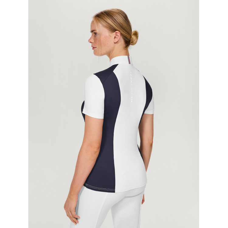Polo da concorso Tommy Hilfiger Equestrian Avon a maniche corte da donna Polo da concorso Tommy Hilfiger Equestrian Avon a maniche corte da donna