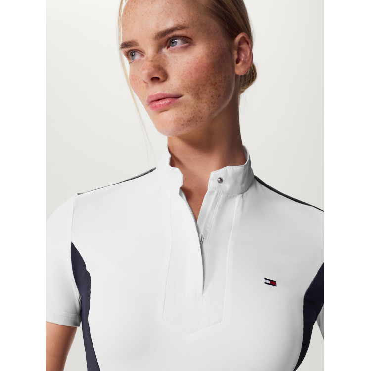 Polo da concorso Tommy Hilfiger Equestrian Avon a maniche corte da donna Polo da concorso Tommy Hilfiger Equestrian Avon a maniche corte da donna