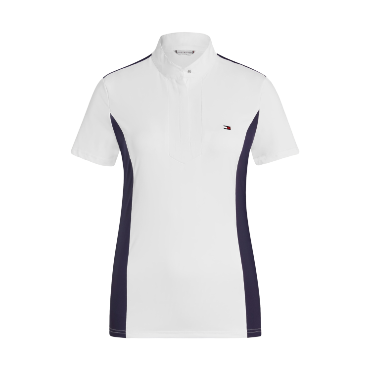 Polo da concorso Tommy Hilfiger Equestrian Avon a maniche corte da donna Polo da concorso Tommy Hilfiger Equestrian Avon a maniche corte da donna