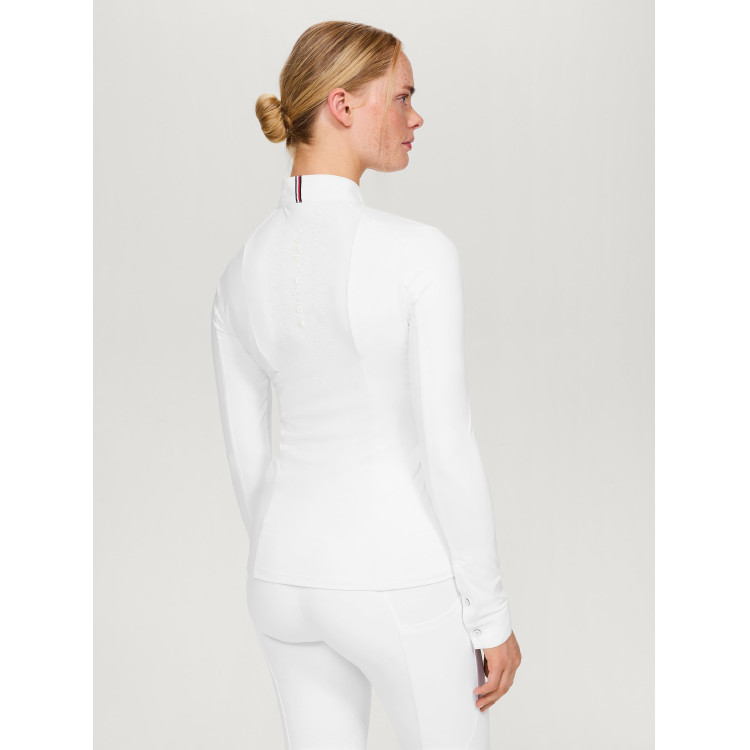 Polo da concorso Tommy Hilfiger Equestrian Avon a maniche lunghe da donna Polo da concorso Tommy Hilfiger Equestrian Avon a maniche lunghe da donna