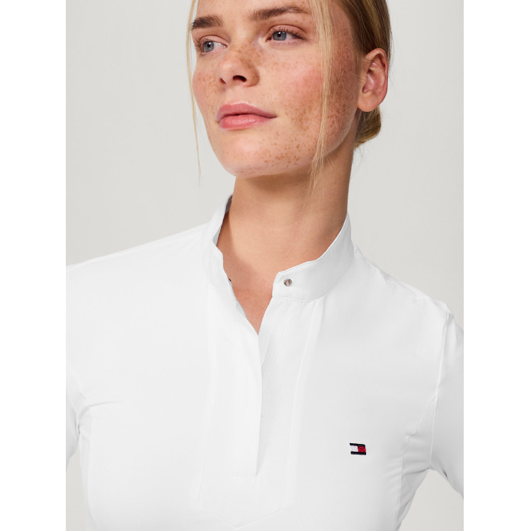 Polo da concorso Tommy Hilfiger Equestrian Avon a maniche lunghe da donna Polo da concorso Tommy Hilfiger Equestrian Avon a maniche lunghe da donna