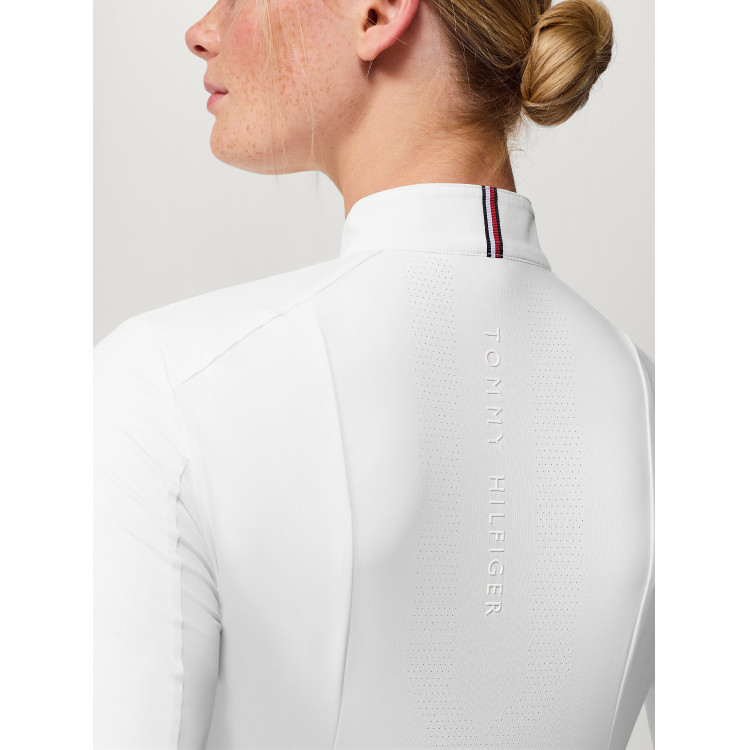 Polo da concorso Tommy Hilfiger Equestrian Avon a maniche lunghe da donna Polo da concorso Tommy Hilfiger Equestrian Avon a maniche lunghe da donna