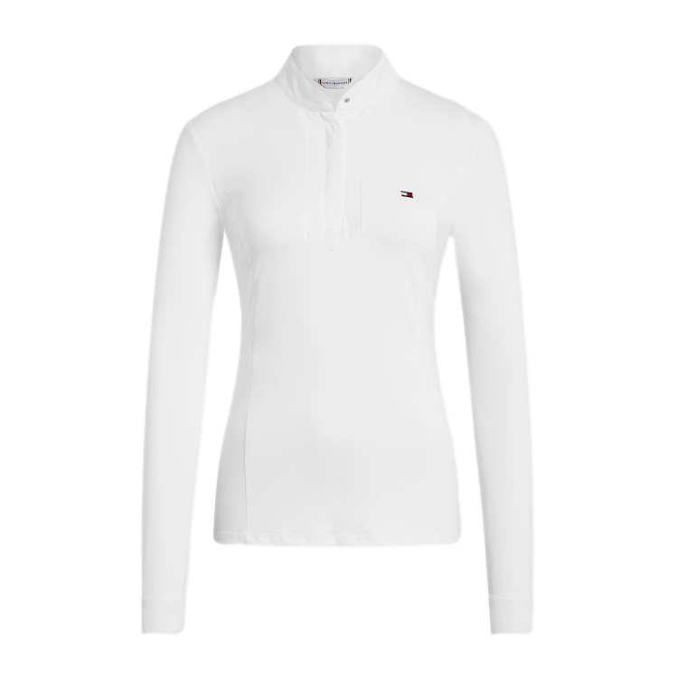 Polo da concorso Tommy Hilfiger Equestrian Avon a maniche lunghe da donna