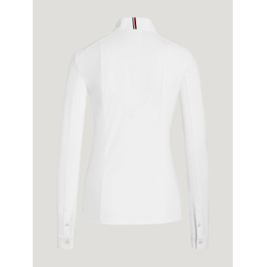 Polo da concorso Tommy Hilfiger Equestrian Avon a maniche lunghe da donna Polo da concorso Tommy Hilfiger Equestrian Avon a maniche lunghe da donna