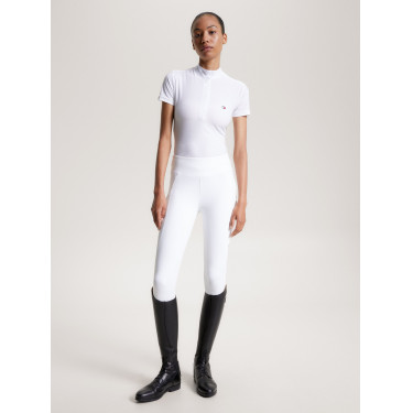 Polo da concorso Tommy Hilfiger Equestrian Chelsea Cooling a maniche corte da donna Polo da concorso Tommy Hilfiger Equestrian Chelsea Cooling a maniche corte da donna