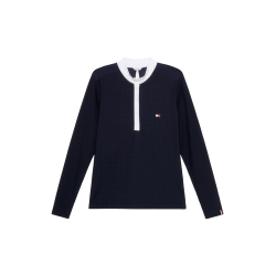 Polo da concorso Tommy Hilfiger Equestrian Chelsea Cooling a maniche lunghe da donna