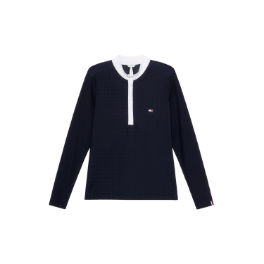 Polo da concorso Tommy Hilfiger Equestrian Chelsea Cooling a maniche lunghe da donna Polo da concorso Tommy Hilfiger Equestrian Chelsea Cooling a maniche lunghe da donna