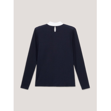 Polo da concorso Tommy Hilfiger Equestrian Chelsea Cooling a maniche lunghe da donna Polo da concorso Tommy Hilfiger Equestrian Chelsea Cooling a maniche lunghe da donna
