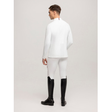 Polo da concorso Tommy Hilfiger Equestrian Columbus a maniche lunghe da uomo Polo da concorso Tommy Hilfiger Equestrian Columbus a maniche lunghe da uomo