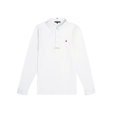 Polo da concorso Tommy Hilfiger Equestrian Columbus a maniche lunghe da uomo Polo da concorso Tommy Hilfiger Equestrian Columbus a maniche lunghe da uomo