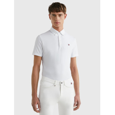 Polo da competizione Tommy Hilfiger Equestrian Fresh Air Performance a maniche corte da uomo Polo da competizione Tommy Hilfiger Equestrian Fresh Air Performance a maniche corte da uomo