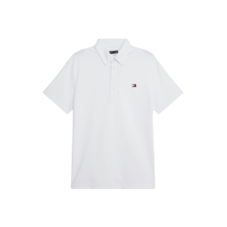 Polo da competizione Tommy Hilfiger Equestrian Fresh Air Performance a maniche corte da uomo Bianco
