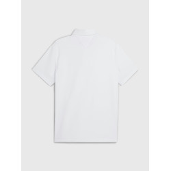 Polo da competizione Tommy Hilfiger Equestrian Fresh Air Performance a maniche corte da uomo Bianco