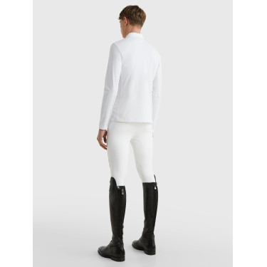 Polo da concorso Tommy Hilfiger Equestrian Fresh Air Performance a maniche lunghe da uomo Polo da concorso Tommy Hilfiger Equestrian Fresh Air Performance a maniche lunghe da uomo