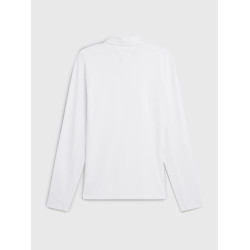 Polo da concorso Tommy Hilfiger Equestrian Fresh Air Performance a maniche lunghe da uomo Bianco
