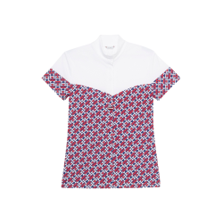 Polo da concorso Tommy Hilfiger Equestrian Madison Monogram a maniche corte da donna
