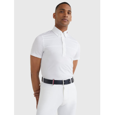 Polo da concorso Tommy Hilfiger Equestrian a maniche corte da uomo Polo da concorso Tommy Hilfiger Equestrian a maniche corte da uomo