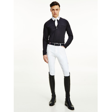Polo da concorso Tommy Hilfiger Equestrian a maniche lunghe da uomo Polo da concorso Tommy Hilfiger Equestrian a maniche lunghe da uomo