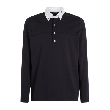 Polo da concorso Tommy Hilfiger Equestrian a maniche lunghe da uomo Polo da concorso Tommy Hilfiger Equestrian a maniche lunghe da uomo