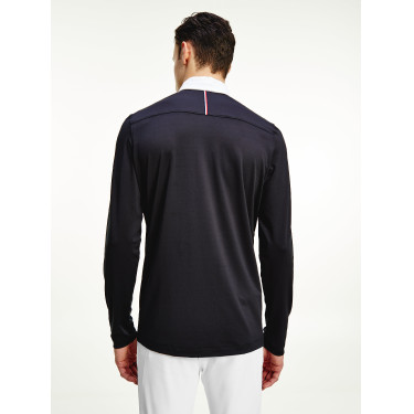 Polo da concorso Tommy Hilfiger Equestrian a maniche lunghe da uomo Polo da concorso Tommy Hilfiger Equestrian a maniche lunghe da uomo