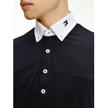 Polo da concorso Tommy Hilfiger Equestrian a maniche lunghe da uomo Polo da concorso Tommy Hilfiger Equestrian a maniche lunghe da uomo