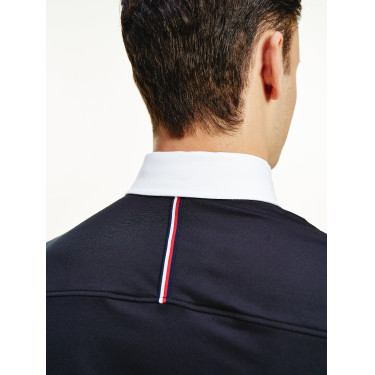 Polo da concorso Tommy Hilfiger Equestrian a maniche lunghe da uomo Polo da concorso Tommy Hilfiger Equestrian a maniche lunghe da uomo