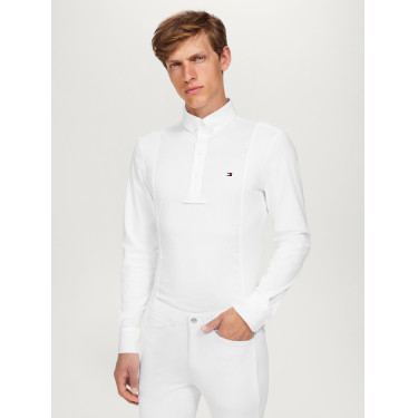 Polo da concorso Tommy Hilfiger Equestrian Neville a maniche lunghe da uomo Polo da concorso Tommy Hilfiger Equestrian Neville a maniche lunghe da uomo