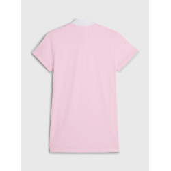 Polo da concorso Tommy Hilfiger Equestrian Performance Strass maniche corte donna Rosa classica Polo da concorso Tommy Hilfiger Equestrian Performance Strass maniche corte donna Rosa classica