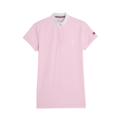 Polo da concorso Tommy Hilfiger Equestrian Performance Strass maniche corte donna