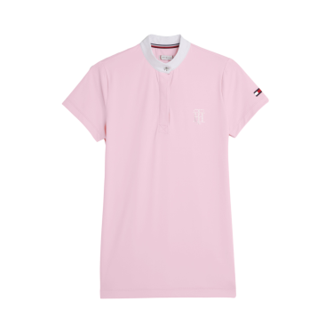 Polo da concorso Tommy Hilfiger Equestrian Performance Strass maniche corte donna Polo da concorso Tommy Hilfiger Equestrian Performance Strass maniche corte donna