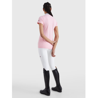Polo da concorso Tommy Hilfiger Equestrian Performance Strass maniche corte donna Polo da concorso Tommy Hilfiger Equestrian Performance Strass maniche corte donna