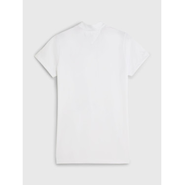 Polo da concorso Tommy Hilfiger Equestrian Performance Strass maniche corte donna Bianco Polo da concorso Tommy Hilfiger Equestrian Performance Strass maniche corte donna Bianco