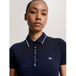 Polo Tommy Hilfiger Equestrian Harlem a maniche corte da donna Blu navy