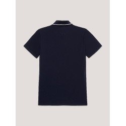 Polo Tommy Hilfiger Equestrian Harlem a maniche corte da donna Blu navy