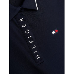 Polo Tommy Hilfiger Equestrian Harlem a maniche corte da donna Blu navy