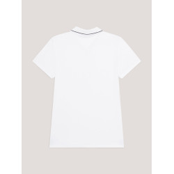 Polo Tommy Hilfiger Equestrian Harlem a maniche corte da donna Bianco