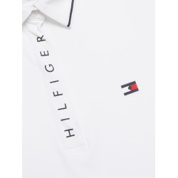 Polo Tommy Hilfiger Equestrian Harlem a maniche corte da donna Bianco
