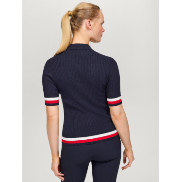 Polo Tommy Hilfiger Equestrian Lenox effetto pullover donna Polo Tommy Hilfiger Equestrian Lenox effetto pullover donna