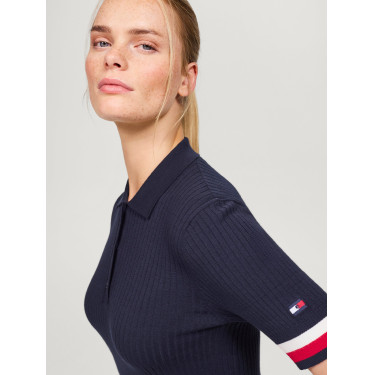 Polo Tommy Hilfiger Equestrian Lenox effetto pullover donna Polo Tommy Hilfiger Equestrian Lenox effetto pullover donna