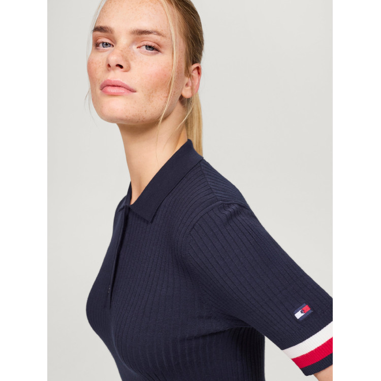 Polo Tommy Hilfiger Equestrian Lenox effetto pullover donna Polo Tommy Hilfiger Equestrian Lenox effetto pullover donna