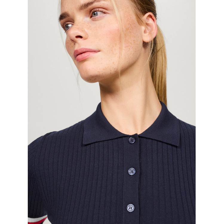 Polo Tommy Hilfiger Equestrian Lenox effetto pullover donna Polo Tommy Hilfiger Equestrian Lenox effetto pullover donna