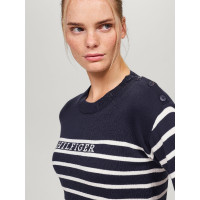Maglione alla marinara Tommy Hilfiger Equestrian Fairflied donna Blu navy Maglione alla marinara Tommy Hilfiger Equestrian Fairflied donna Blu navy