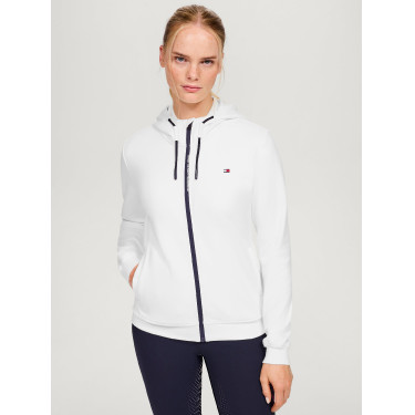 Felpa con zip Tommy Hilfiger Equestrian Kingston donna
