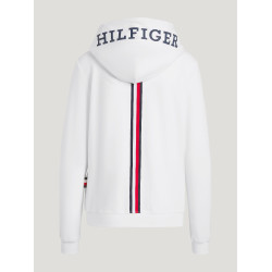 Felpa con zip Tommy Hilfiger Equestrian Kingston donna Ecru Felpa con zip Tommy Hilfiger Equestrian Kingston donna Ecru