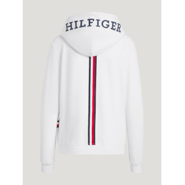 Felpa con zip Tommy Hilfiger Equestrian Kingston donna Ecru Felpa con zip Tommy Hilfiger Equestrian Kingston donna Ecru