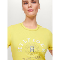 T-shirt grafico Tommy Hilfiger Equestrian Newport da donna a maniche corte Limone ella Giallo T-shirt grafico Tommy Hilfiger Equestrian Newport da donna a maniche corte Limone ella Giallo
