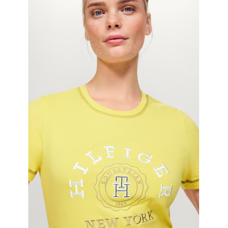 T-shirt grafico Tommy Hilfiger Equestrian Newport da donna a maniche corte T-shirt grafico Tommy Hilfiger Equestrian Newport da donna a maniche corte